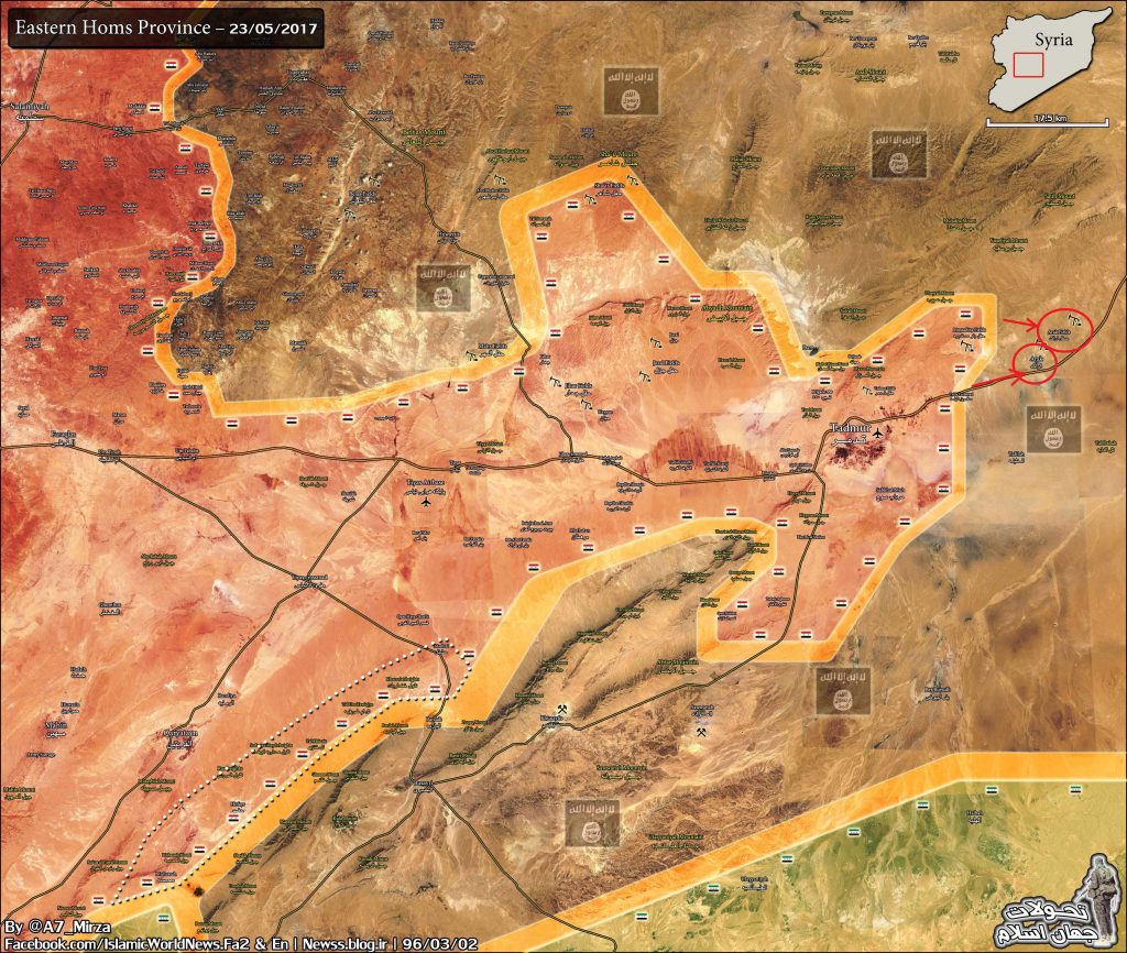 Syrian Army 5th Assault Corps Entered Arak Gas Field Area East Of Palmyra - Reports