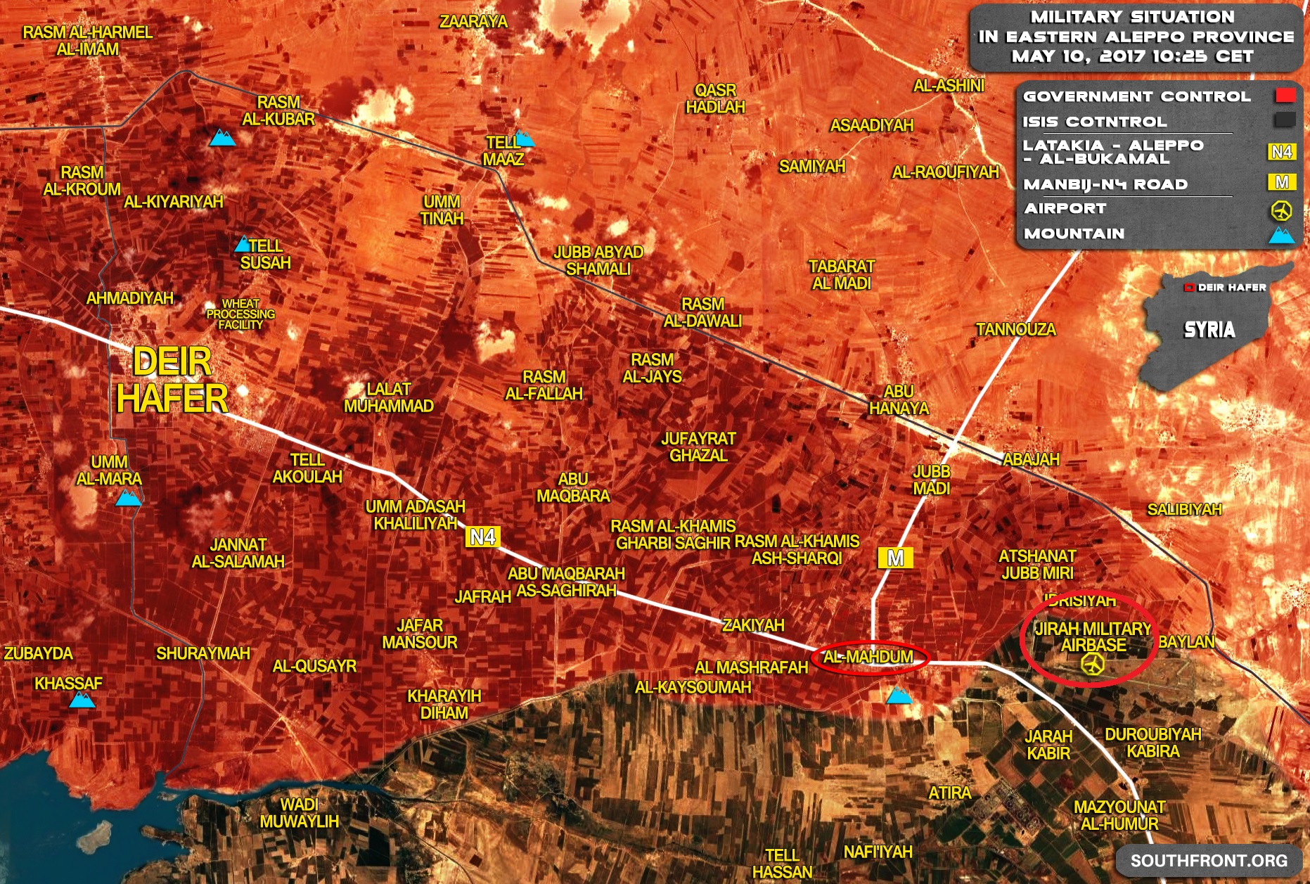 Clashes Ongoing In Vicinity In Jirah Military Airbase As Government Troops Advancing Against ISIS