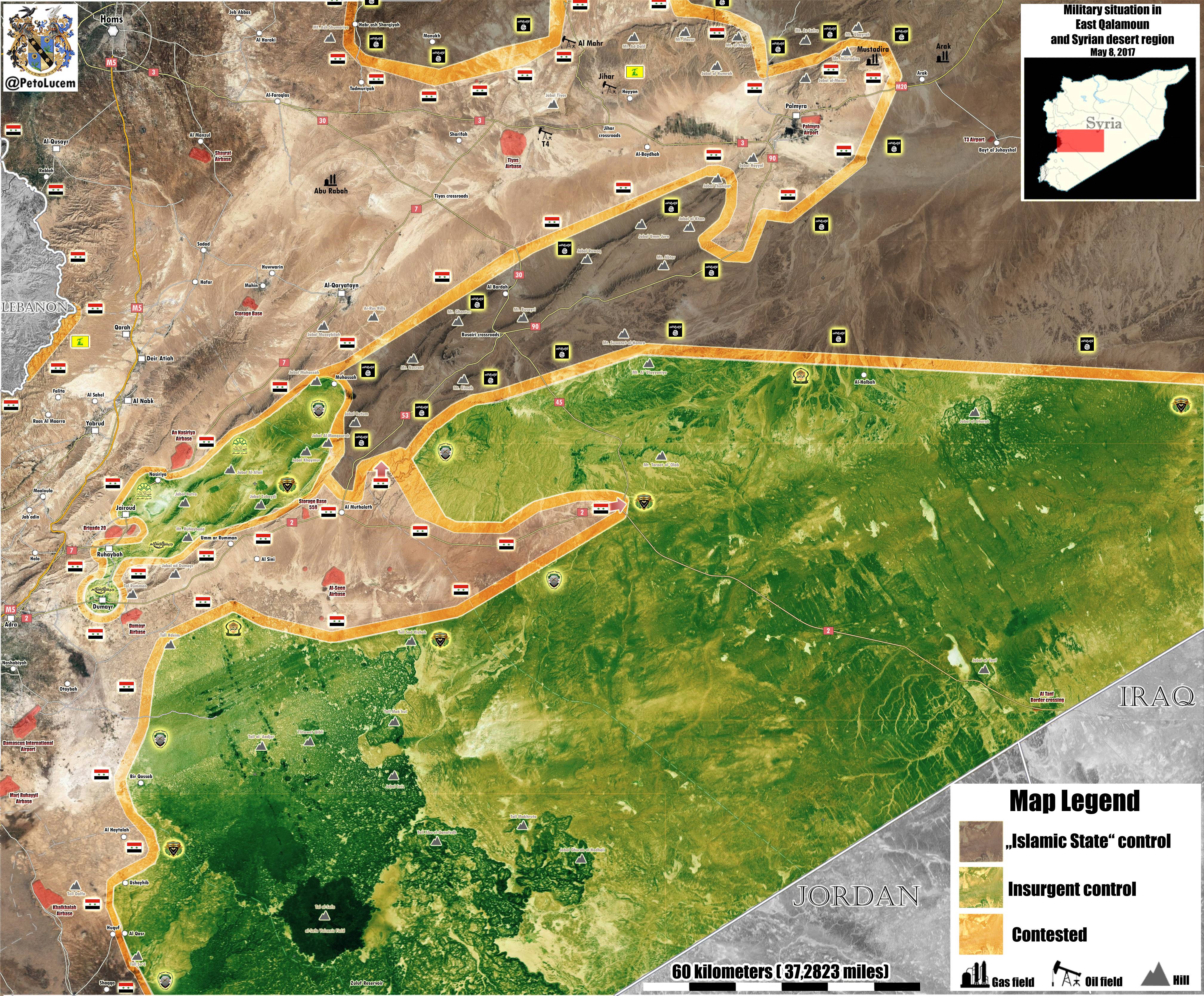 Military Situation In Eastern Qalamoun After Recent Gains By Syrian Army