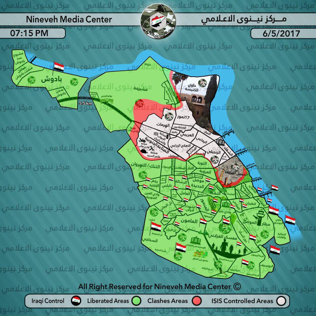 The Iraqi Army Captures 30 Tammoz Street In Western Mosul (Map, Photos, Video)