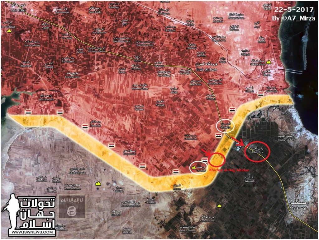 Tiger Forces Liberated Khirbat al-Hajj Abidan Village In Aleppo Province (Map)