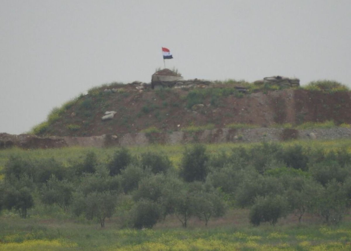 Photos: Syrian, Russian Flags At Checkpoints In YPG-held Area In Northern Syria