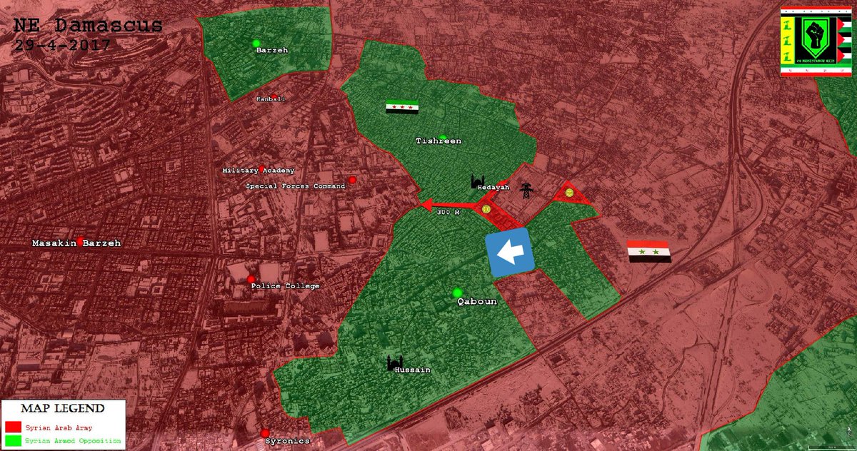 Syrian Army Captures More Buildings In Qaboun, Militants Fight Each Others In Eastern Ghouta