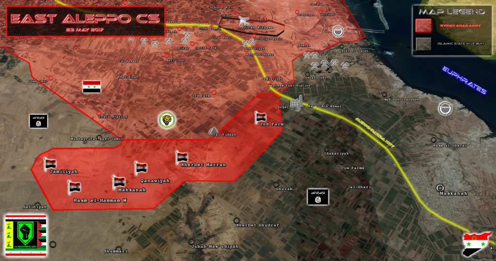 Map Update: Tiger Forces Progress Against ISIS In Eastern Aleppo