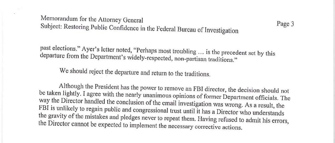 President Trump Fires FBI Director James Comey