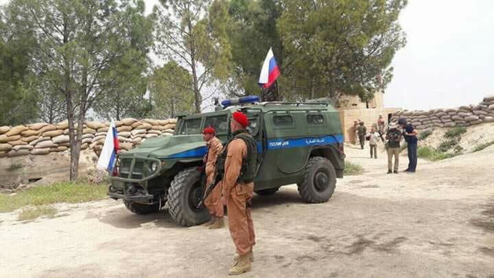 Photos: Syrian, Russian Flags At Checkpoints In YPG-held Area In Northern Syria