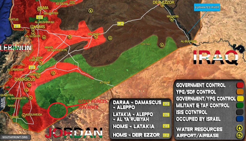 Syrian Army Takes Control Of Large Chunk Of Syrian-Jordanian Border