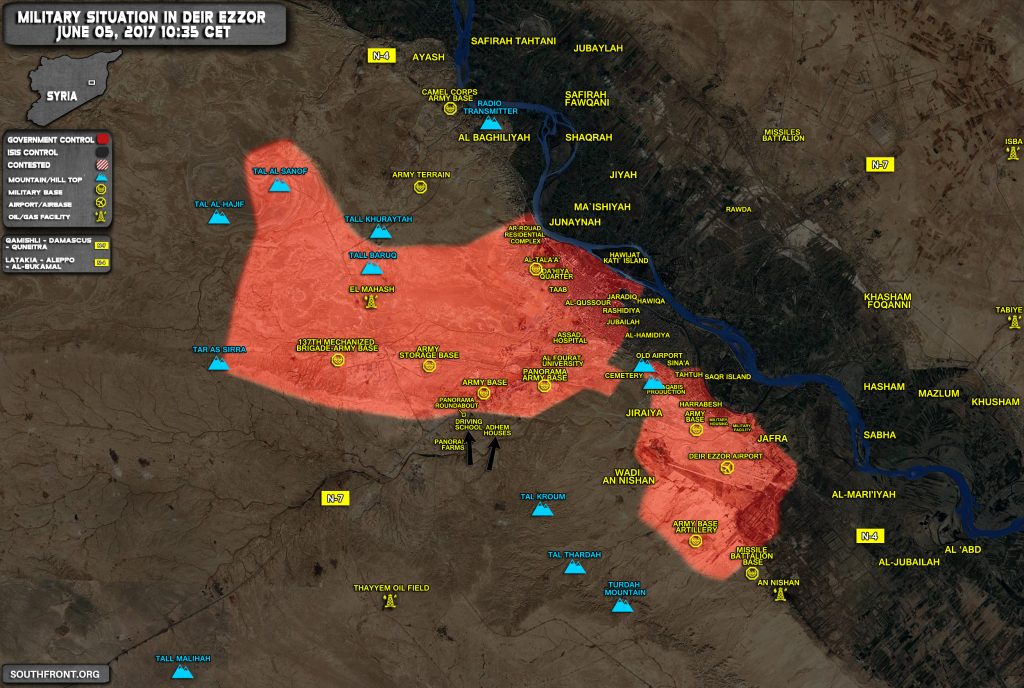 Military Situation In Deir Ezzor As Fighting Intensify In Strategic City