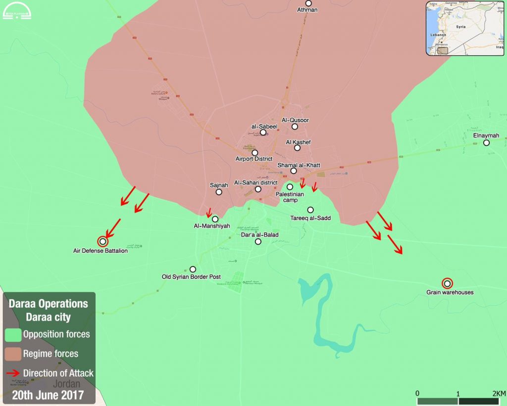 Government Forces Launch Operation In Attempt To Split Daraa Pocket