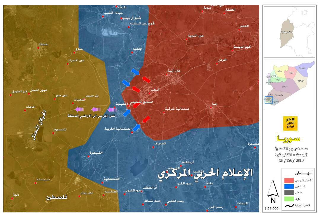 Syrian Army Repels Hay'at Tahrir al-Sham Attack In Quneitra