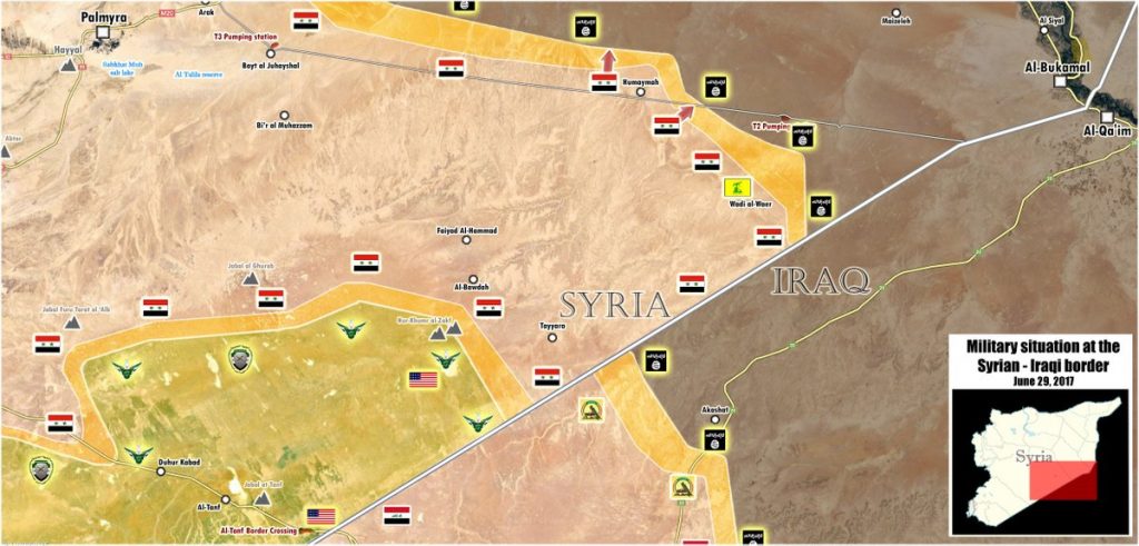 Government Forces Liberated Humaima From ISIS Near T2 Pumping Station