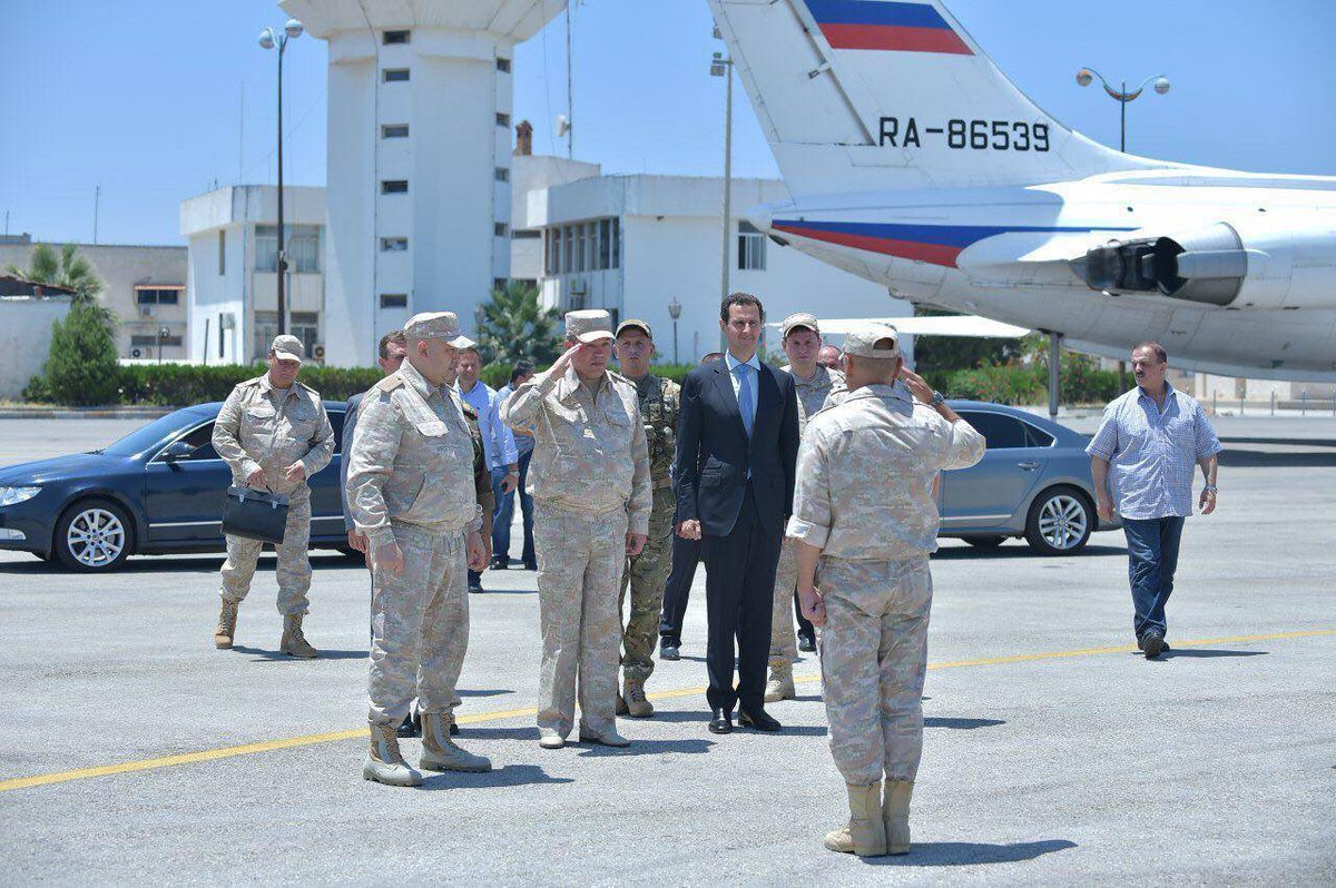 President Assad Visited Russian Khmeimim Air Base In Syria (Photo Report, Video)