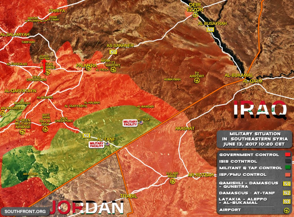 Iranian Islamic Revolutionary Guard Corps General, Hezbollah And Liwa Fatemiyoun Fighters At Syrian-Iraqi Border (Video, Photos, Map)