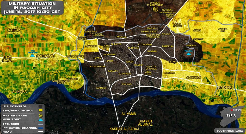 ISIS Regains 17th Division Army Base And Electric Station In Northern Raqqah (Map)