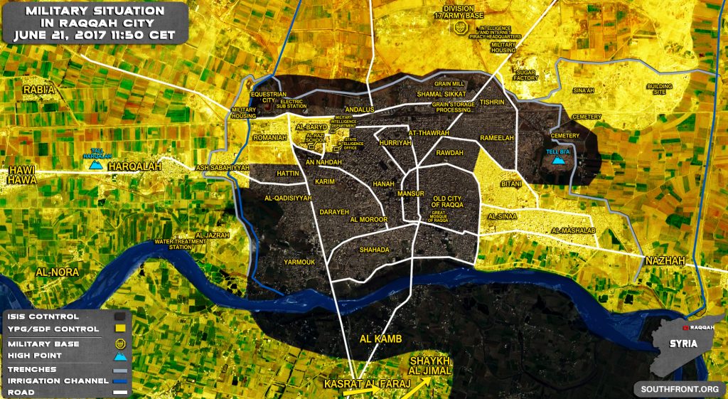 SDF Attempting To Encircle Raqqah From Southern Direction (Map)