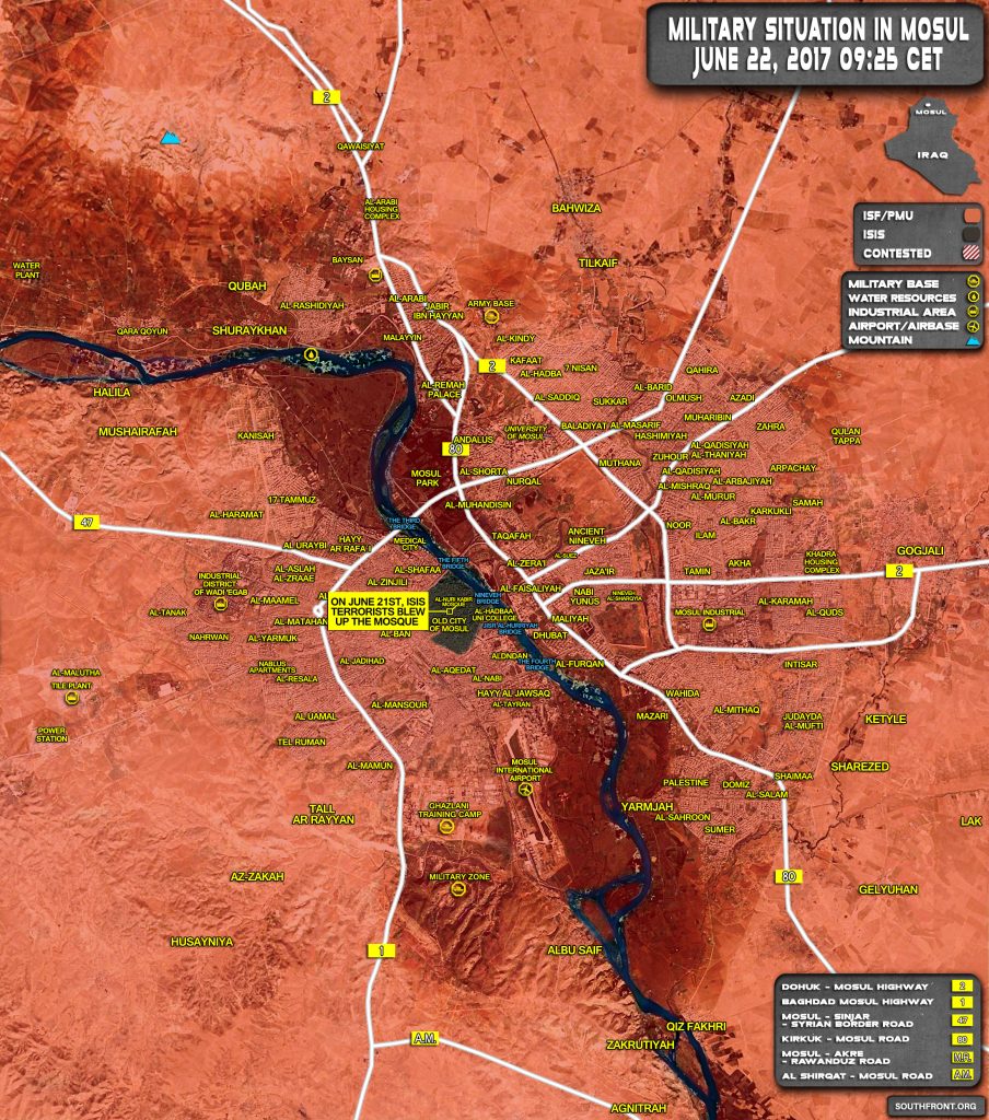 Map Update: Iraqi Security Forces Storming Last ISIS Bastion In Mosul