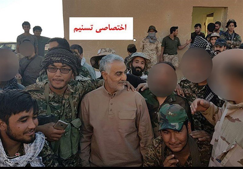 Iranian Islamic Revolutionary Guard Corps General, Hezbollah And Liwa Fatemiyoun Fighters At Syrian-Iraqi Border (Video, Photos, Map)