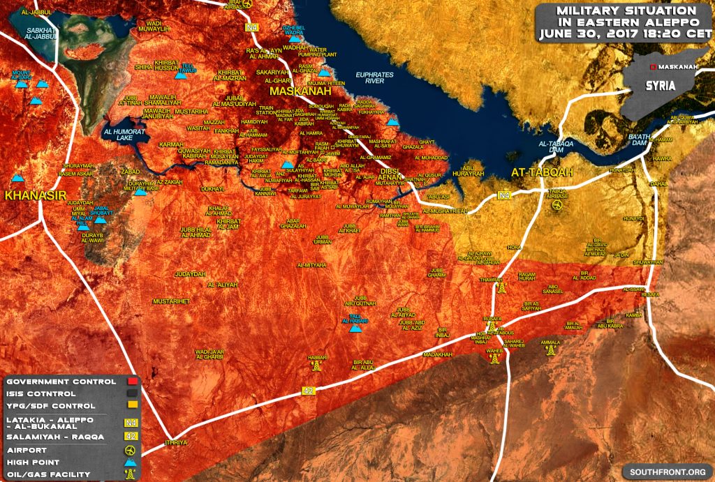 Syrian Army Liberates Entire Ithriyah-Resafa Road, Encircles ISIS Units East Of Khanasir