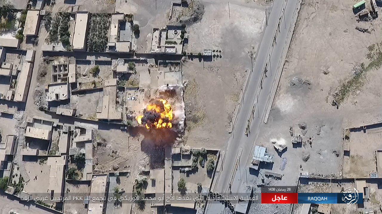 Three ISIS VBIED Attacks Against Syrian Democratic Forces in Raqqa (Photos)