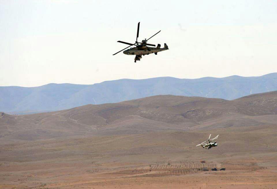 Photos: Russian Ka-52 Attack Helicopters Supporting Syrian Army In Homs Province