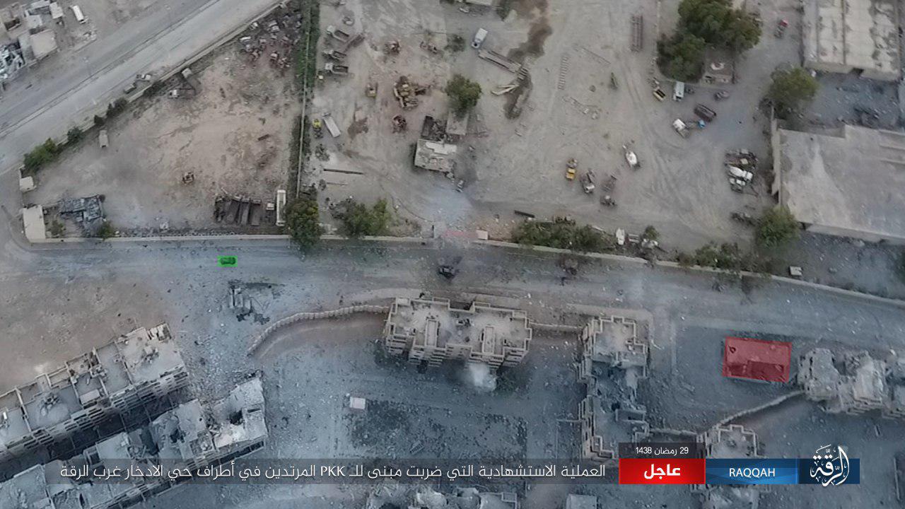 Three ISIS VBIED Attacks Against Syrian Democratic Forces in Raqqa (Photos)