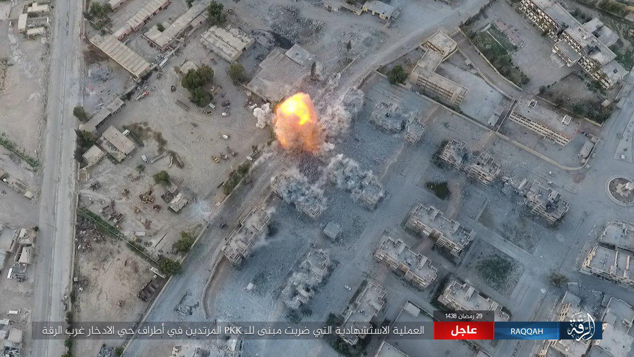 Three ISIS VBIED Attacks Against Syrian Democratic Forces in Raqqa (Photos)