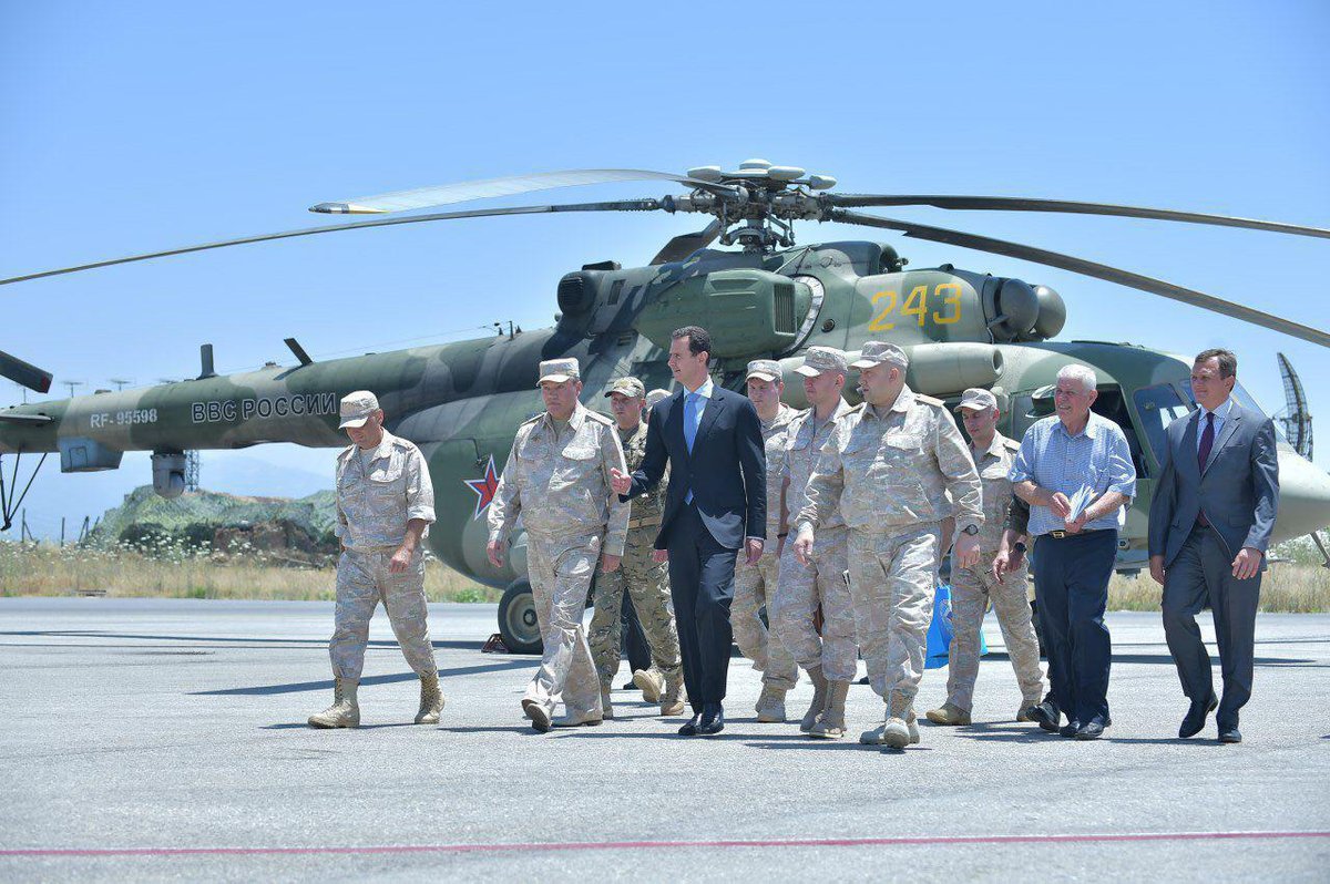 President Assad Visited Russian Khmeimim Air Base In Syria (Photo Report, Video)