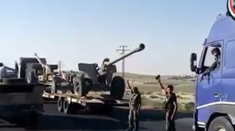 Syrian Military Deploys Large Reinforcements, Including Battle Tanks and Technicals, For Advance Against ISIS In Eastern Hama (Video)