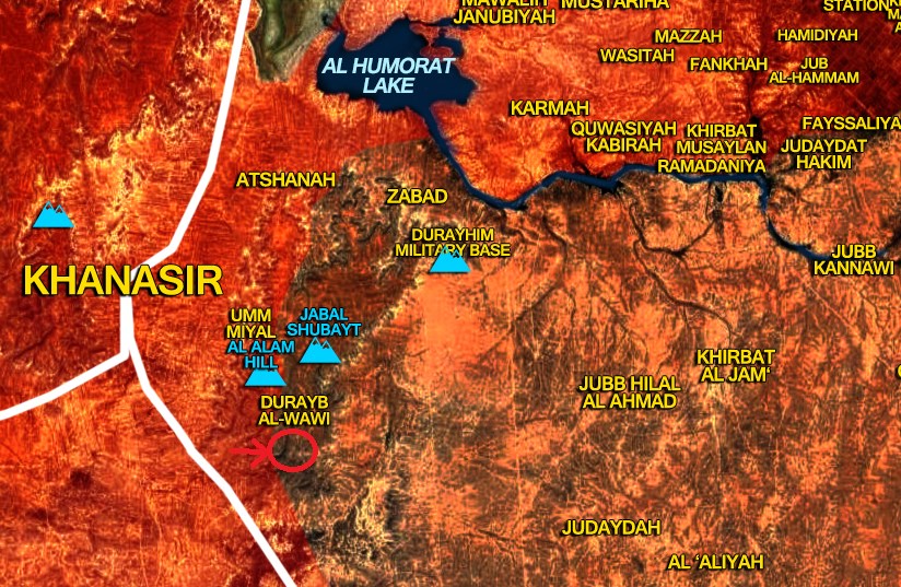 Pro-Government Forces Advancing In Imporant Mountain East Of Khanasir Road