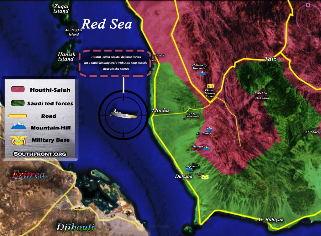 Map Update: Military Situation In Area Of Yemeni Port City Of Mocha