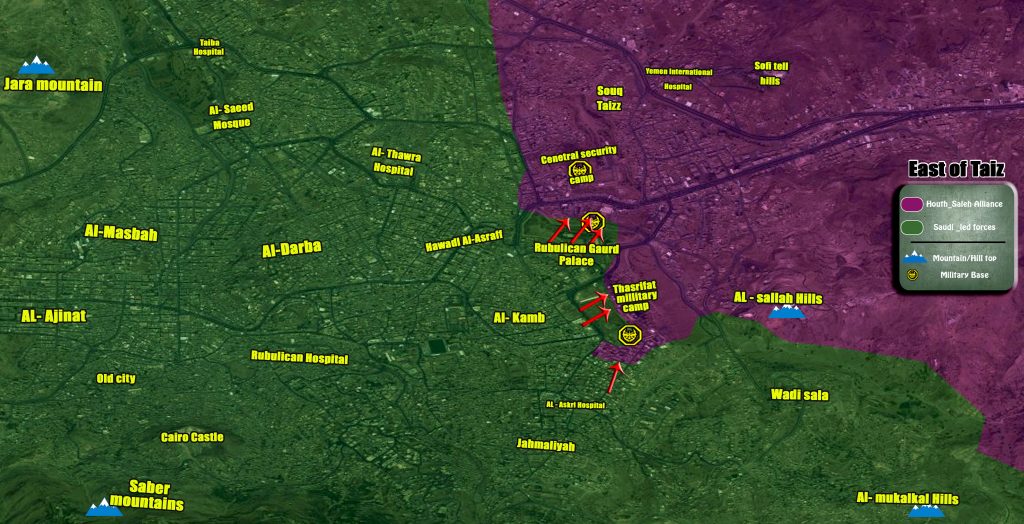 Map Update: Military Situation In Yemeni City Of Taiz