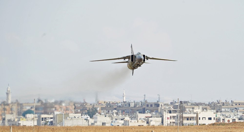 Free Syrian Army Claims Downing Of Syrian Warplane And Helicopter In Damascus Desert