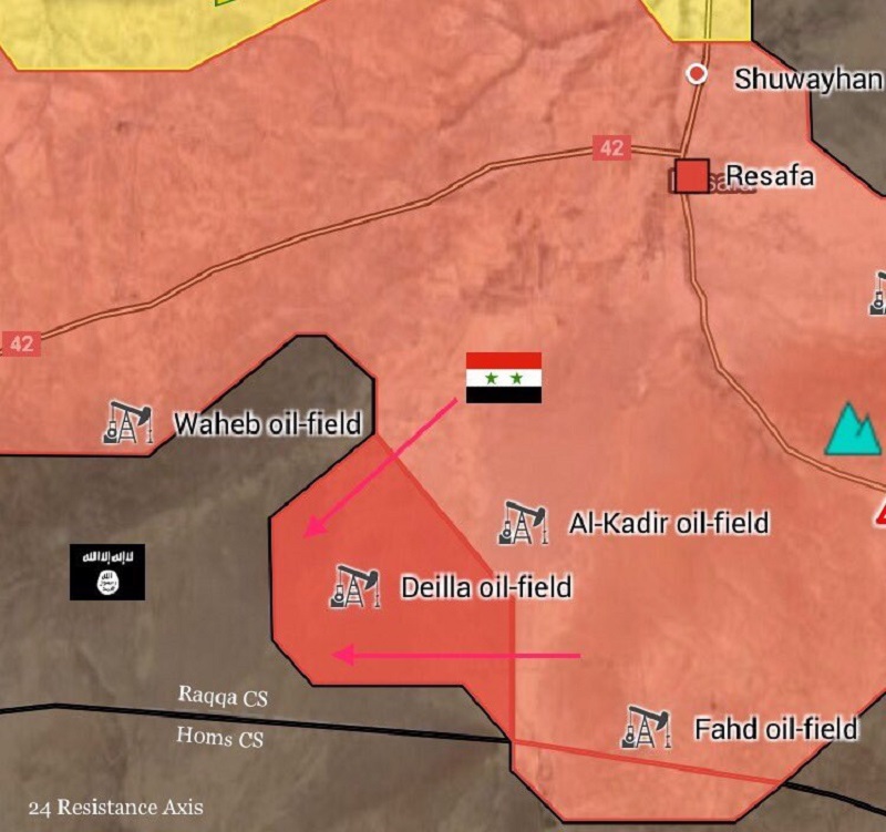 Tiger Forces, Allies Capture Another Oil Field In South of Resafa (Map)