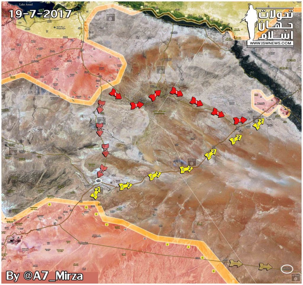 Map Update: Military Situation In Syria And Possible Directions Of Government Advance On Deir Ezzor