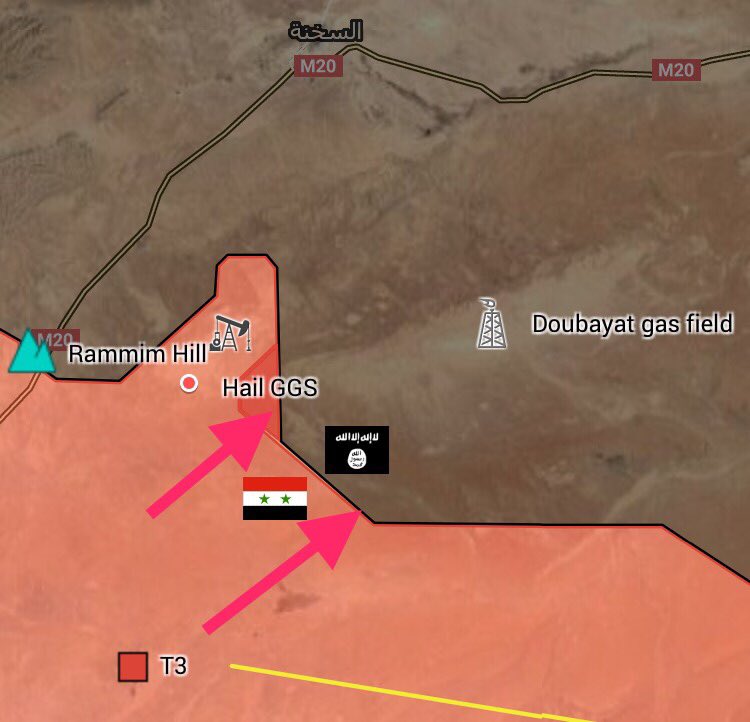 Government Forces Advancing On Douayat Gas Filed East Of Palmyra