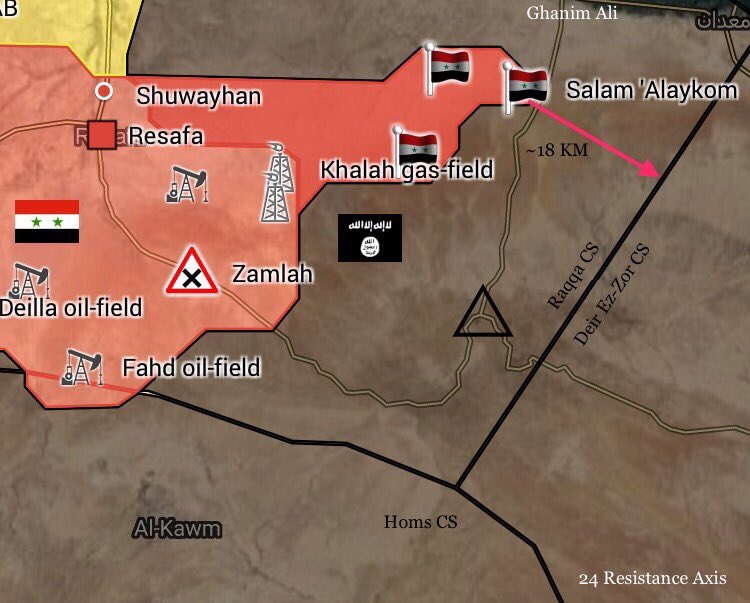 Government Forces Get Fire Control Over Ghanim Ali-Bishri Triangle In Southern Raqqah Countryside