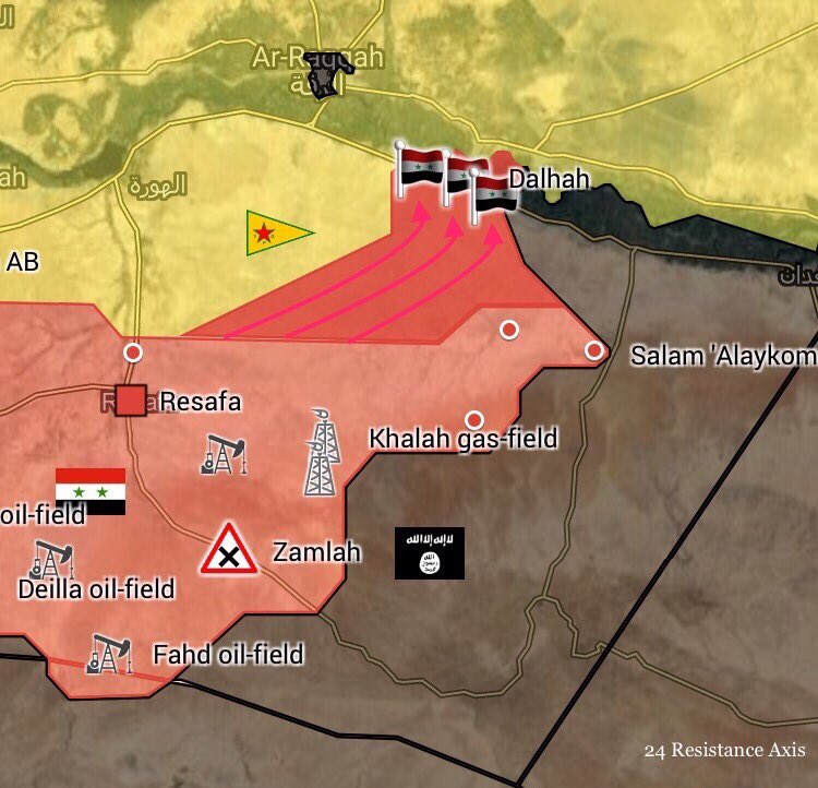 Tiger Forces, Tribal Forces Liberate Shinan Village In Southern Raqqah Countryside (Map)