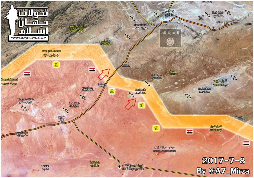 Syrian Army Progress Against ISIS In Eastern Hama And Palmyra Countryside (Maps)