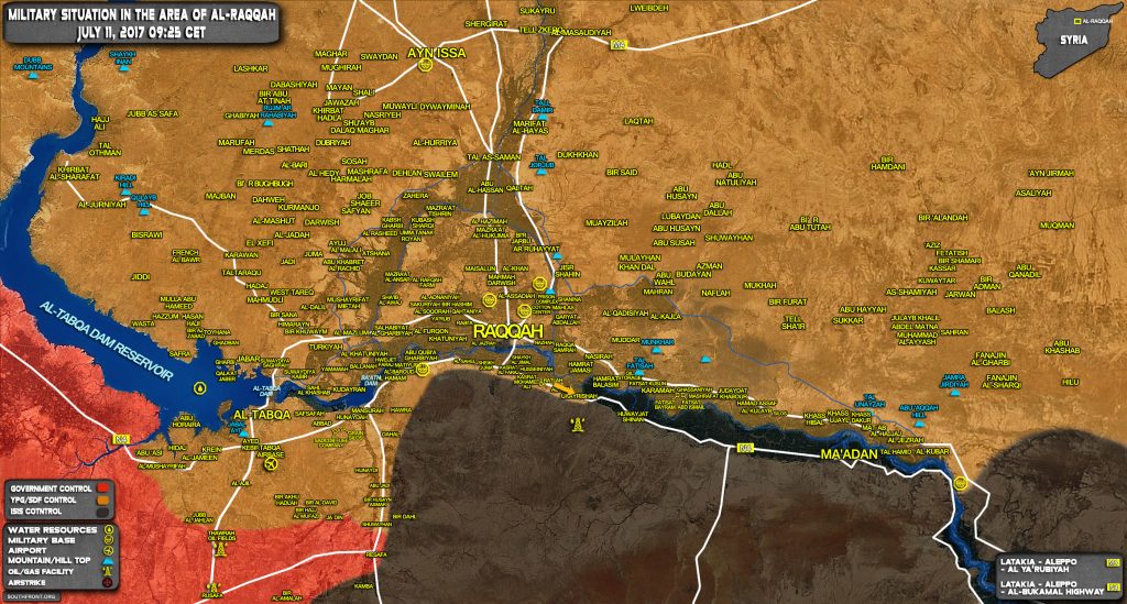 US-backed Forces Resume Advance In Southern Raqqah Countryside (Map Update)