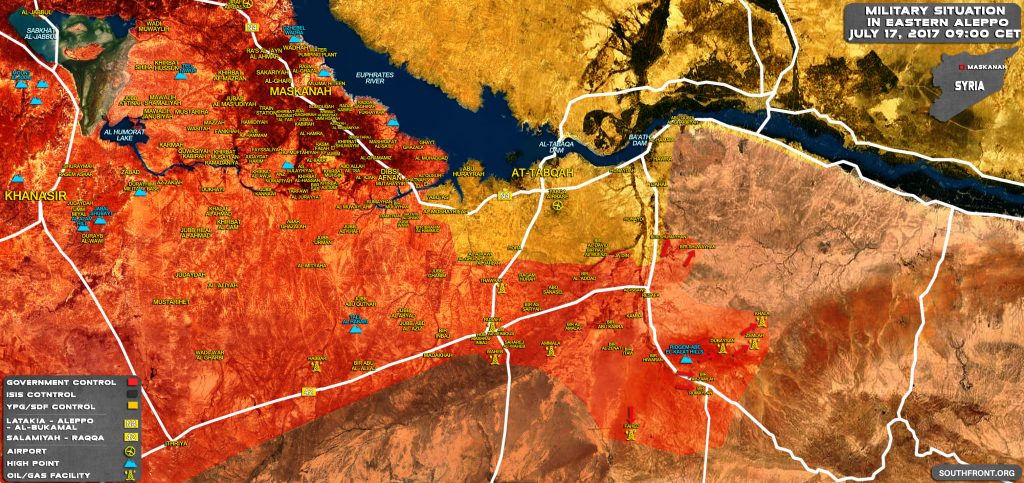 Government Forces Progress Against  ISIS In Southern Raqqah Countryside (Map Update)