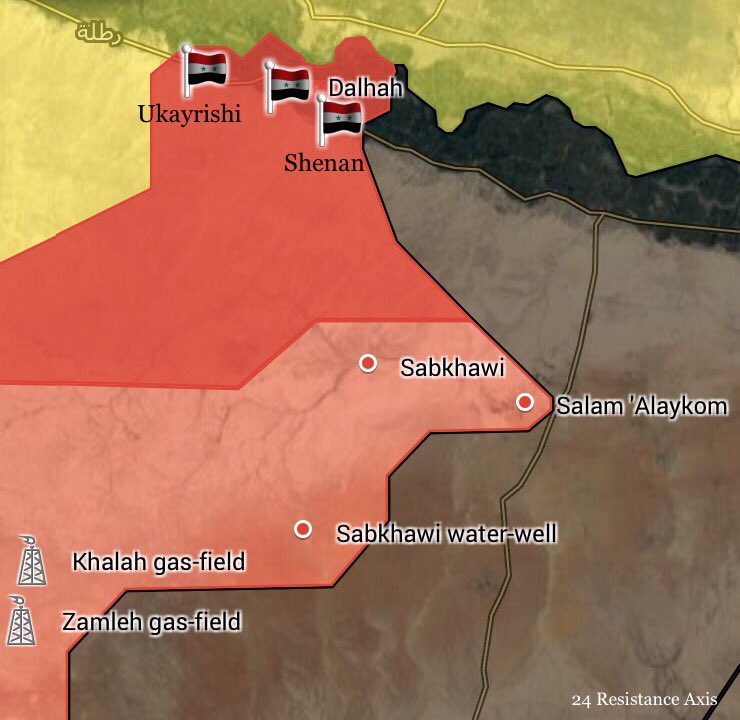 Tiger Forces, Tribal Forces Liberate Shinan Village In Southern Raqqah Countryside (Map)