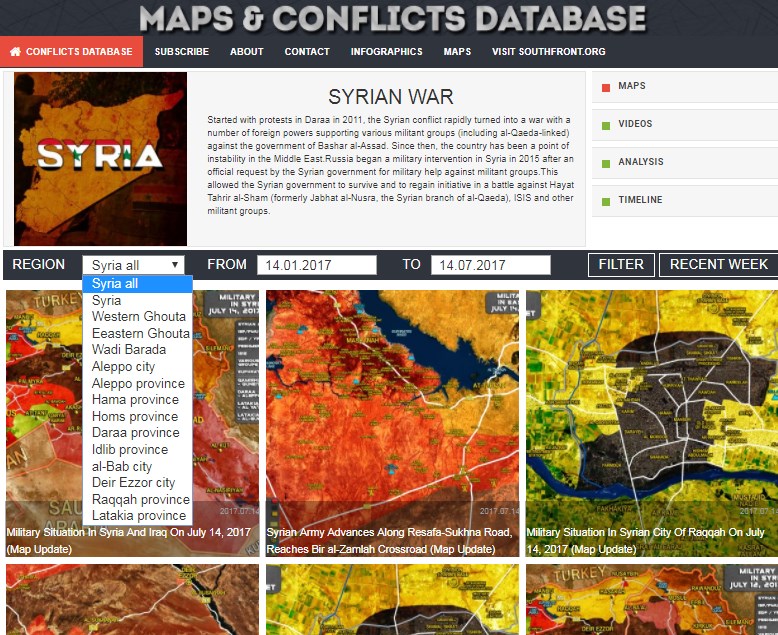 Comprehensive Update Of SouthFront’s Maps & Conflicts Database