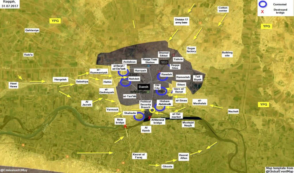 SDF Captures Nazlah Shahadah District, Attempts To Isolate Old Raqqah From Southern Direction