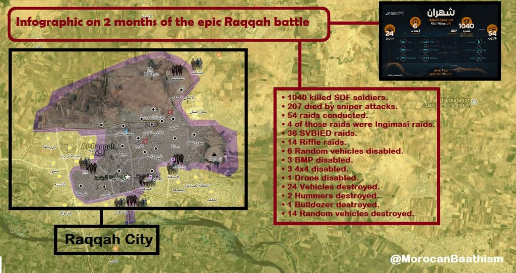 ISIS Claims 1040 SDF Members Killed In Raqqa Battle