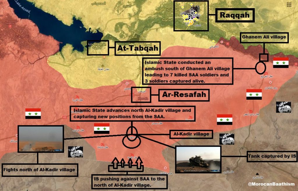 ISIS Intensifies Raids Against Syrian Army In Tabqah Countryside