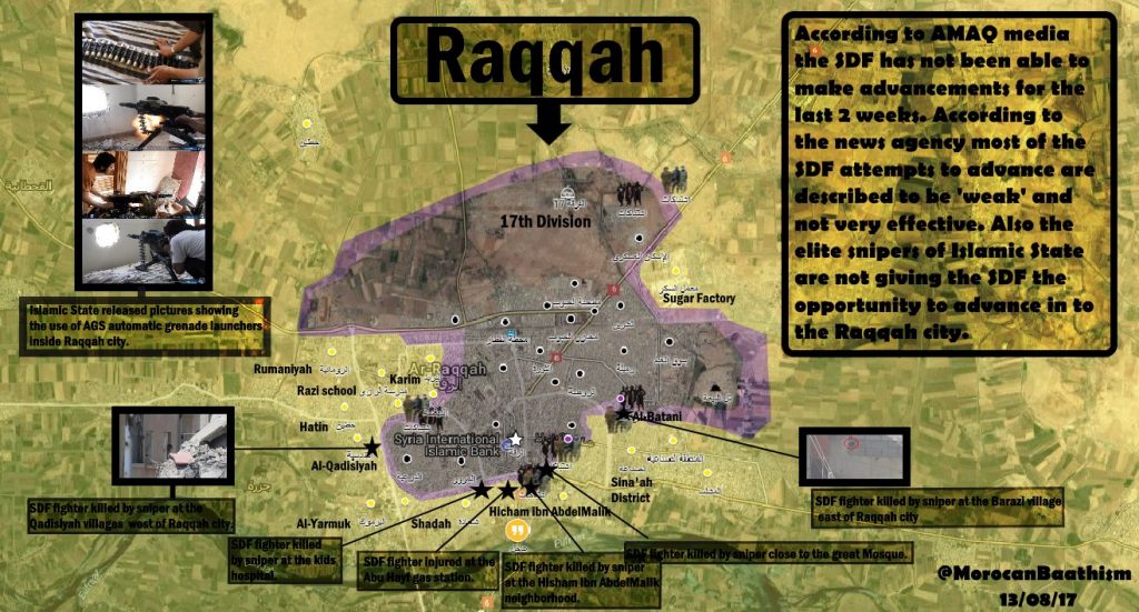 ISIS Activity In Raqqah City - Map Update