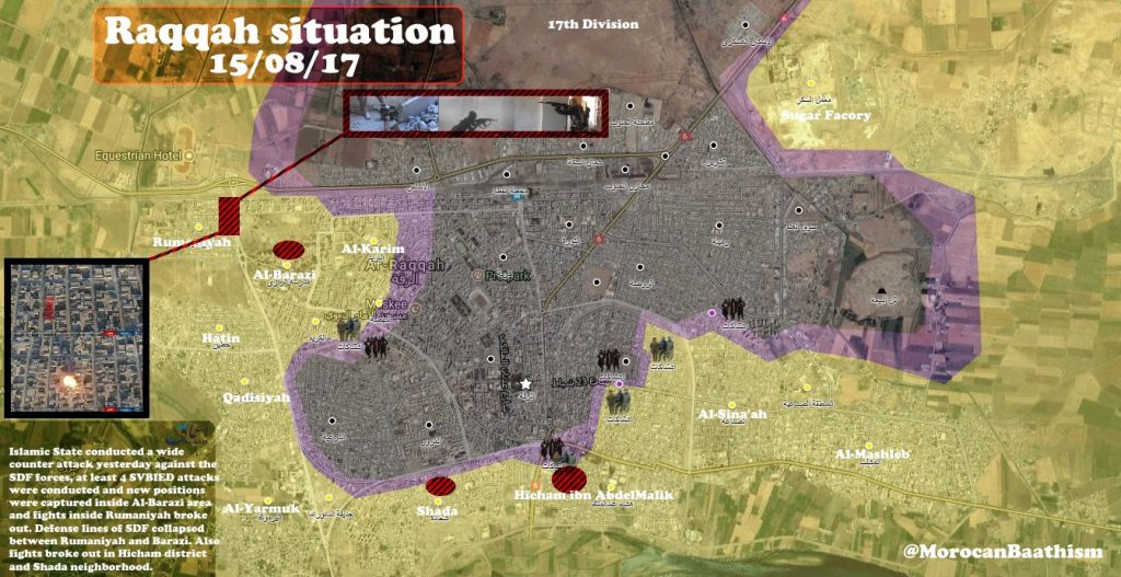 ISIS Conducts 4 SVBIED Attacks Against SDF In Raqqah City - Reports