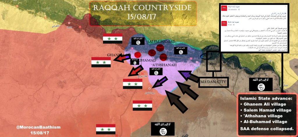 ISIS Launches Large Counter-Attack West Of Maadan, Overruns Syrian Army Defense - Reports