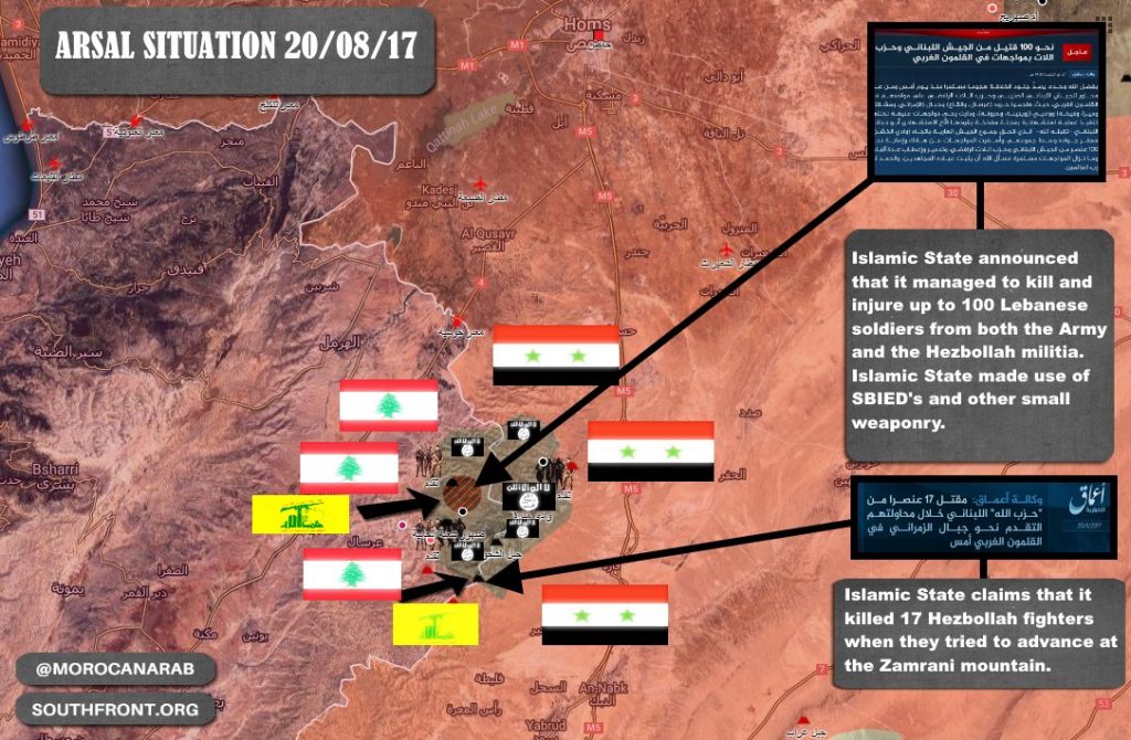 ISIS Claims Up To 100 Lebanese Soldiers Killed During Recent Clashes At Syrian-Lebanese Border