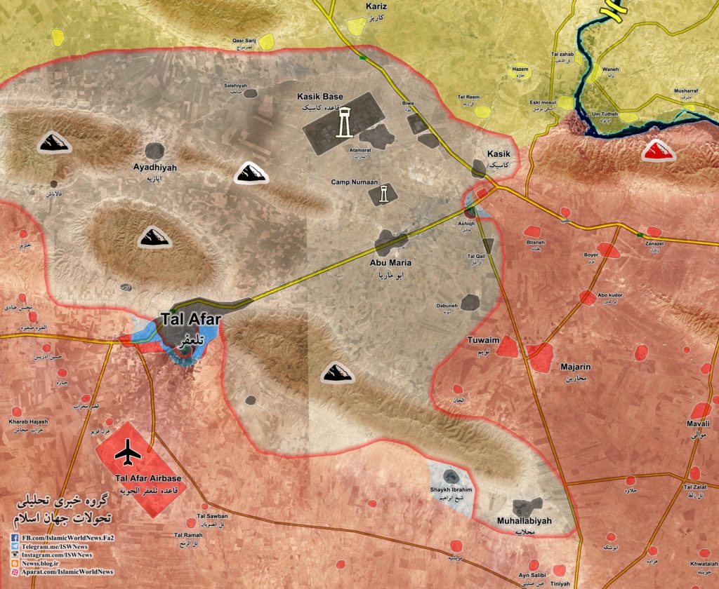 Map Update: Military Situation In Tal Afar In Northern Iraq